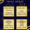 JADUAL AKTIVITI JULAI 2024